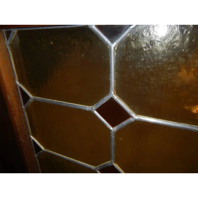 Walnut and Lead Glass Bookcase, Italy, 1950s For Sale - Image 15 of 18