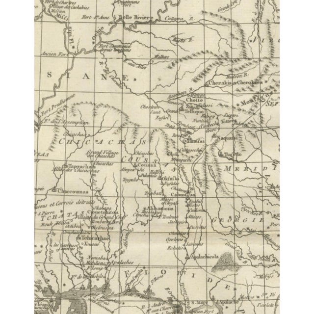 Antique Map of Louisiana & Mississippi Valley, 1780 For Sale - Image 5 of 12