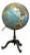 20th Century American Metal and Paper Raised Relief Globe For Sale