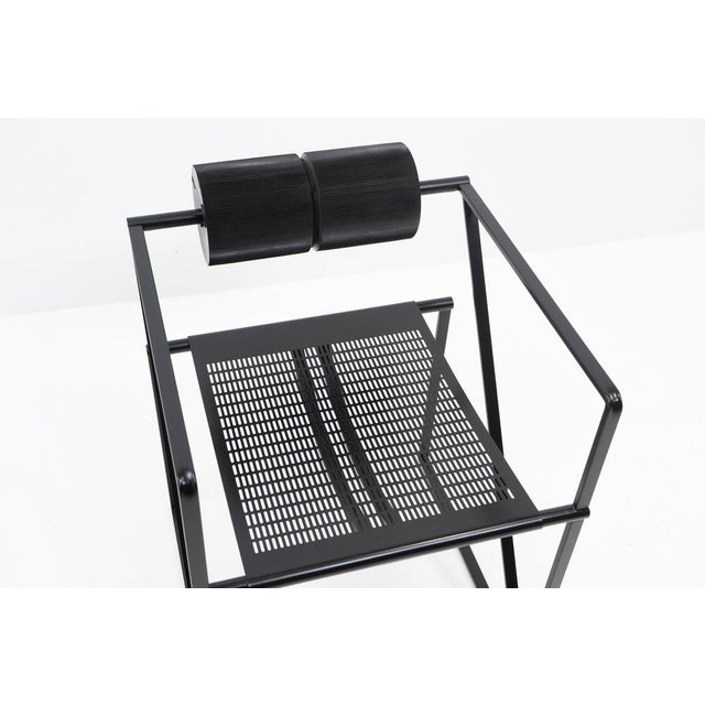 Black Seconda Chair by Mario Botta for Alias, 1980s For Sale - Image 11 of 14