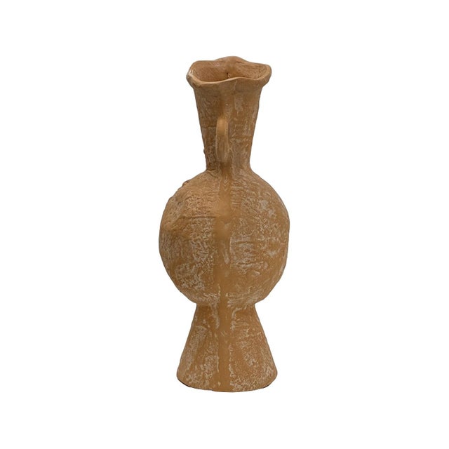 Orange Mustard Seed Vase Large For Sale - Image 8 of 11