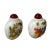 2 X White Glass Print Oriental Kid Crane Graphic Snuff Bottle For Sale - Image 4 of 5