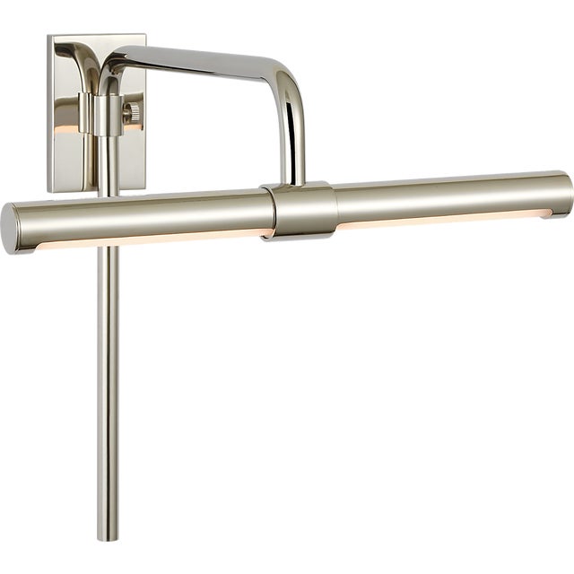Modern Thomas O'Brien for Visual Comfort Signature Kidd 9" Frame Mount Picture Light in Polished Nickel For Sale - Image 3 of 12