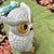 White 1970s Stone Painted Owl Sculpture For Sale - Image 8 of 8