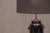 French Black Glazed Ceramic Table Lamp, 1970s For Sale - Image 9 of 10