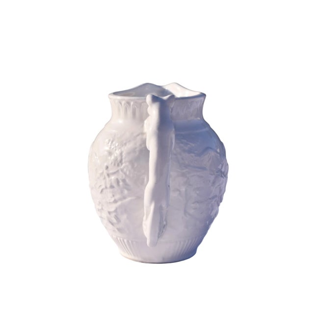 Ceramic Early 19th Century Wedgwood Creamware Relief Decorated Creamer For Sale - Image 7 of 10