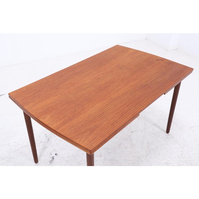 Mid-Century Extendable Dining Table in Teak, 1960s For Sale - Image 6 of 11