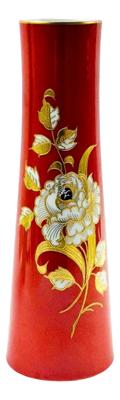 Vintage Hand Painted Porcelain Vase from Wallendorf, East Germany, 1970s