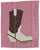 Birdie the Cowboy Boot by Willa Heart in Brimfield Black Frame, Mini Art Print For Sale