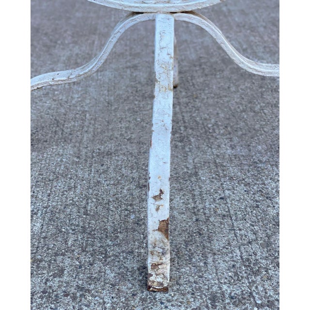 Antique Victorian Wrought Iron Outdoor Garden Plant Stand For Sale - Image 10 of 11