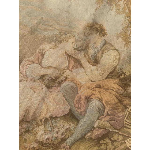 Mid-Century Aubusson French Jacquard Tapestry., 1970s For Sale - Image 15 of 18