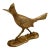 Vintage Mid Century Brass Roadrunner Bird Sculpture For Sale