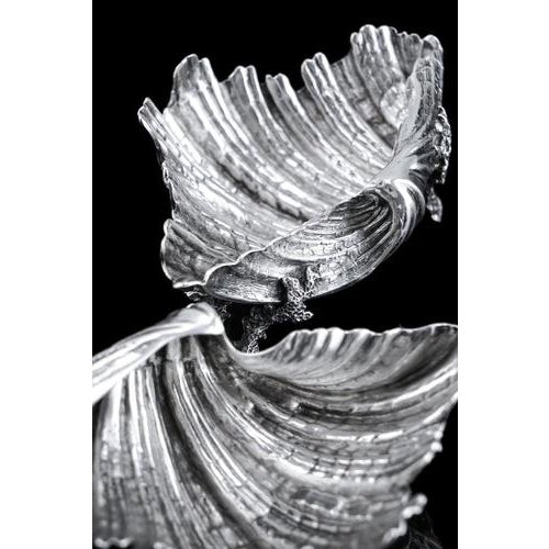 Antique Victorian Silver Salt or Butter Dishes with Cast Shell Decor from Stephen Smith, 1866, Set of 2 For Sale - Image 12 of 18