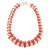 1990s French Sculptural Resin Collar Necklace Orange, Off White For Sale