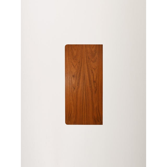 Scandinavian Teak Chest of Drawers with Brass Inserts, 1950s For Sale - Image 9 of 10