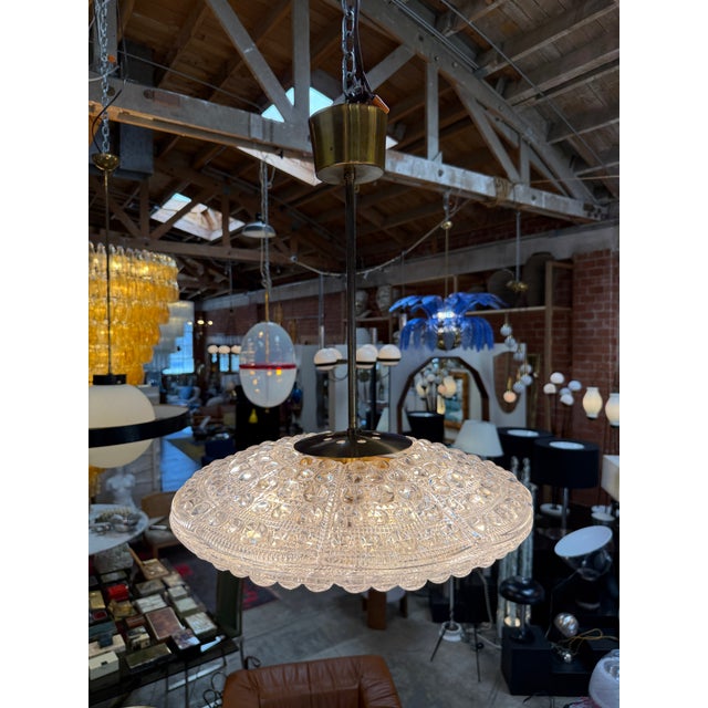 Set of Carl Fagerlund for Orrefors Pendant Light for Lyfa, Denmark, 1960s For Sale - Image 11 of 12