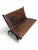 Make a spectacular global modernist statement with this rare mid-century armless loveseat/settee designed by the renowned...