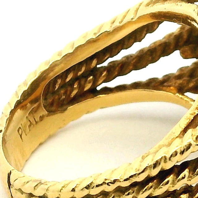 Hammerman Brothers 18k Gold Diamond Bombé Cocktail Ring For Sale - Image 11 of 16