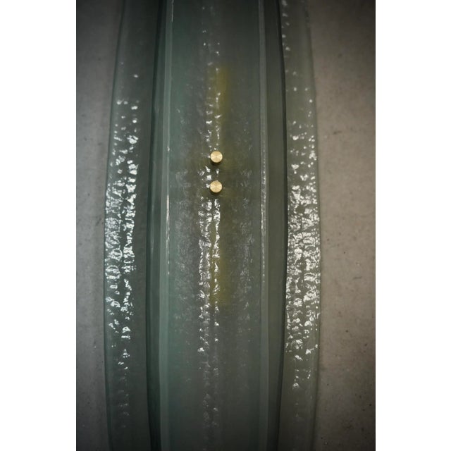 Mid-Century Modern Italian Murano Glass Light Green Color Wall Light For Sale - Image 3 of 10