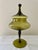 1960s Olive Green Hand Blown Art Glass Compote For Sale - Image 4 of 4