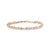 Discover the spellbinding allure of this 10K two-tone gold bracelet, where luxury meets a timeless aesthetic in a...