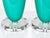 Vintage Murano Glass Lamps Aqua White For Sale In Atlanta - Image 6 of 8