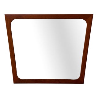 Teak Mirror by Aarhus Glasimport, 1960s For Sale
