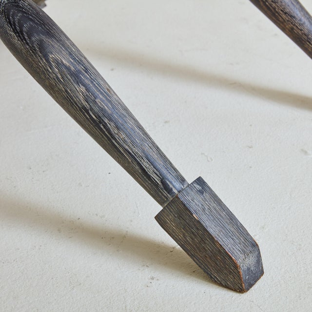 Black Pair of French Director Chairs in the Style of Jean-Michel Frank For Sale - Image 8 of 11