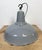 British Industrial Grey Enamel Factory Pendant Lamp, 1960s For Sale - Image 9 of 17