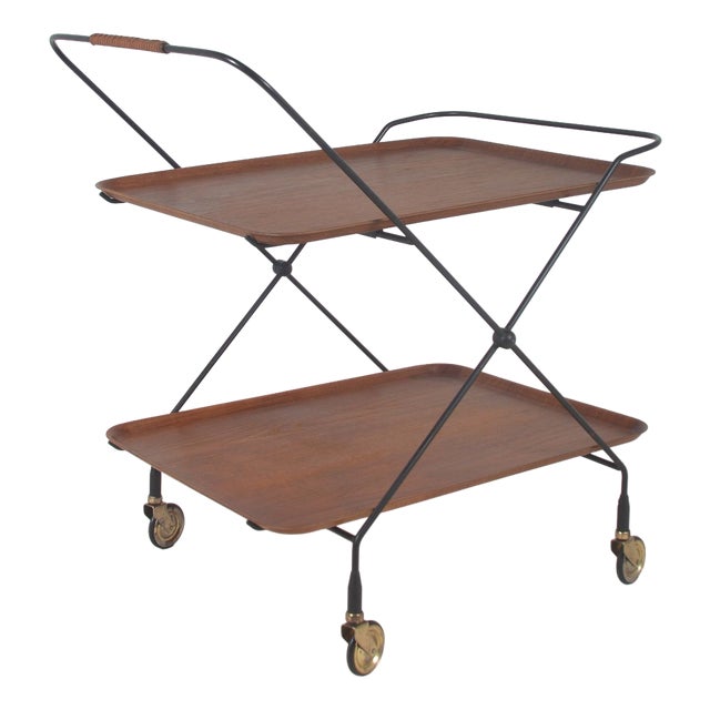 Swedish Trolley attributed to Paul Nagel for Jie Gantofta, 1960s For Sale