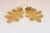 Pair of elegant brass leaf catch-all dishes ideal for displaying small items given their diminutive size (ca. 1970s, USA)....