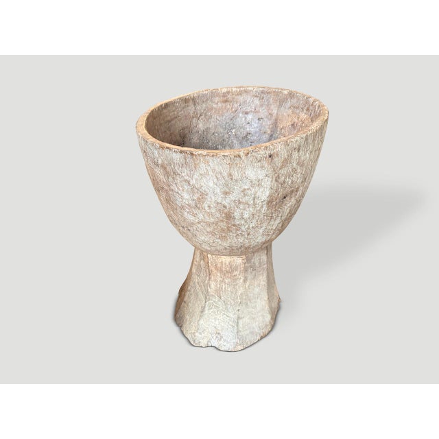 Brown Large 19th Century Wooden Mortar For Sale - Image 8 of 18