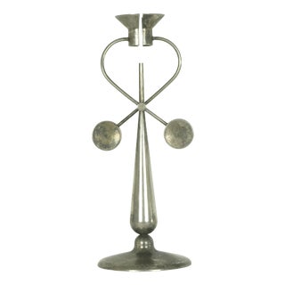Silver-Plated Metal Candleholder by Michele De Lucchi for Produzione Privata, 1996 For Sale