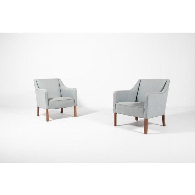 Danish Club Chairs from Einar Larsen, Set of 2 For Sale - Image 11 of 12