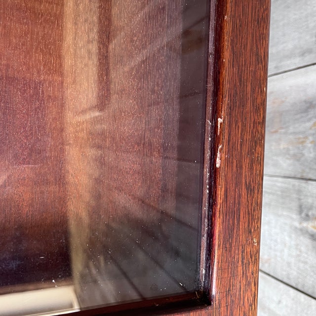 Antique Chippendale-Style Mahogany Vitrine / Display Table on Ball-and-Claw Feet For Sale - Image 10 of 13
