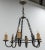 French Wrought Iron Fleur-De-Lys Chandelier, 1940s For Sale - Image 7 of 7