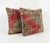 Mid-Century Modern Turkish Oushak Rug Pillow Cover 24'' X 24'' - Set of Two For Sale - Image 3 of 4