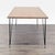 Urban Wood Goods Urban Loft Black and Brass Dining Table For Sale - Image 4 of 7