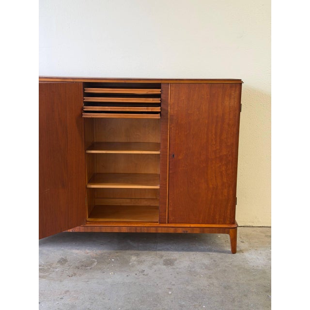 1960s Vintage Danish Teak Sideboard - Mid Century Modern Cabinet Storage 1960s For Sale - Image 5 of 10