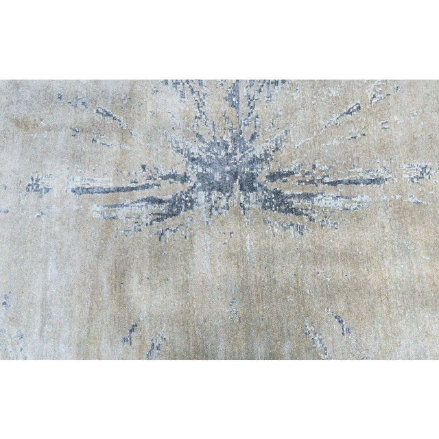 Modern Abstract Modern “Blue Splash” Wool Rug by Doris Leslie Blau For Sale - Image 3 of 9