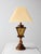 Vintage Mediterranean Revival Amber Glass Table Lamp For Sale - Image 11 of 14