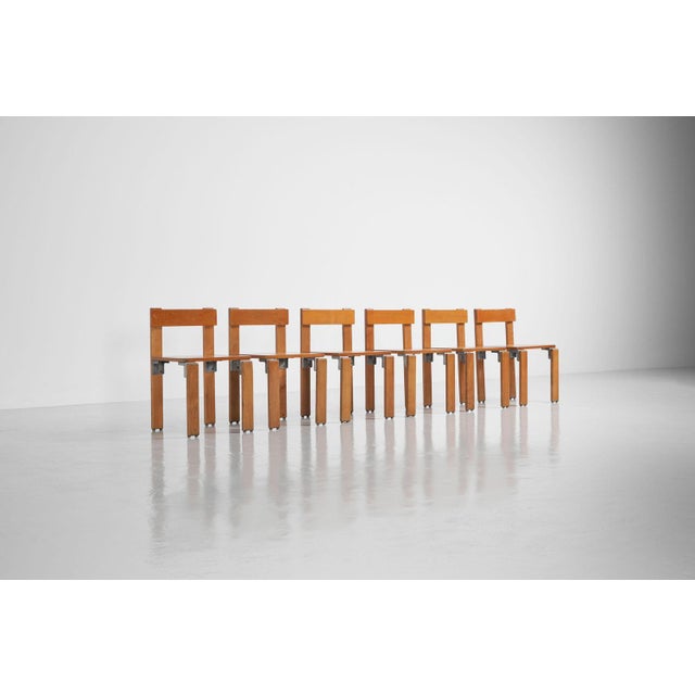 French Chairs by George Candilis for Sentou, 1968, Set of 6 For Sale - Image 4 of 18