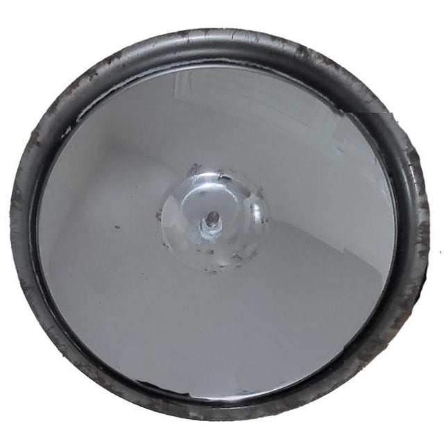 Light Gray Mid-Century Modern Brushed Aluminum Floor Standing Champagne Ice Bucket With Lid For Sale - Image 8 of 8