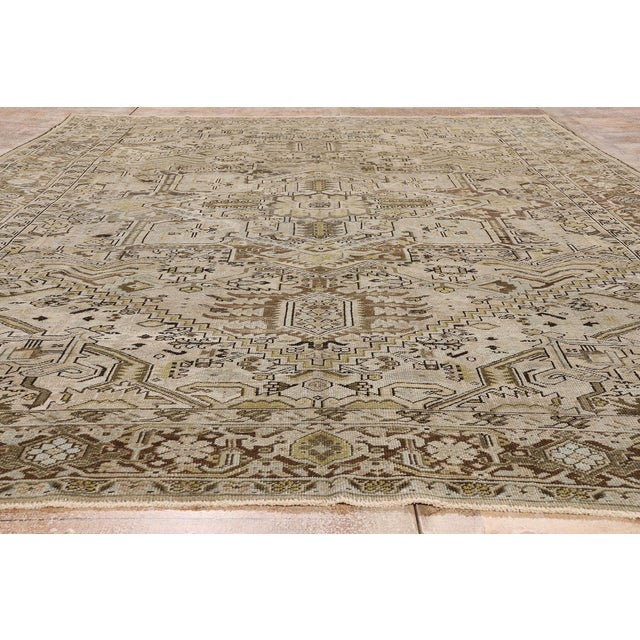 Antique Persian Heriz Rug, 09'03 X 12'00 For Sale - Image 9 of 10