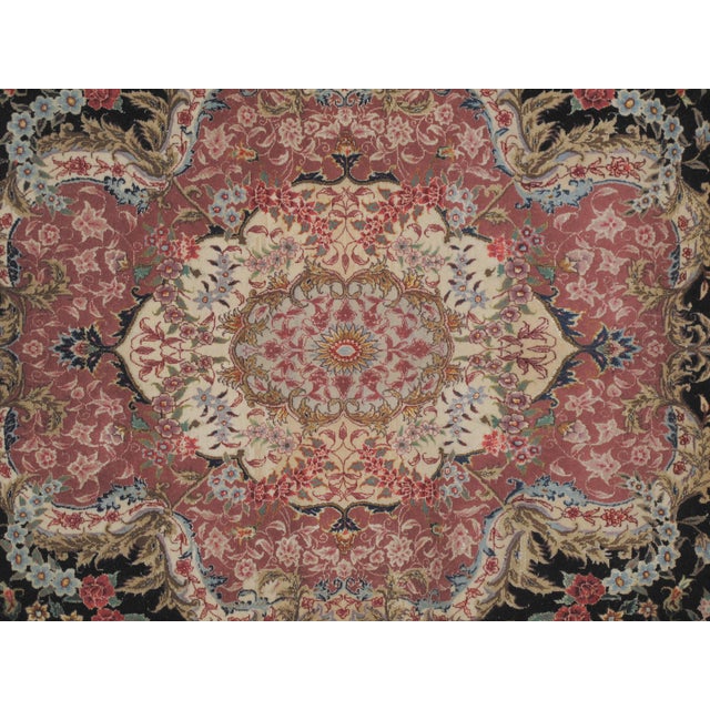 Sino Persian Tabriz Carpet - 10'2" X 14'2" For Sale - Image 4 of 5