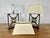 Baroque Pair of Wrought Iron Lamps With Linen Shades For Sale - Image 3 of 11