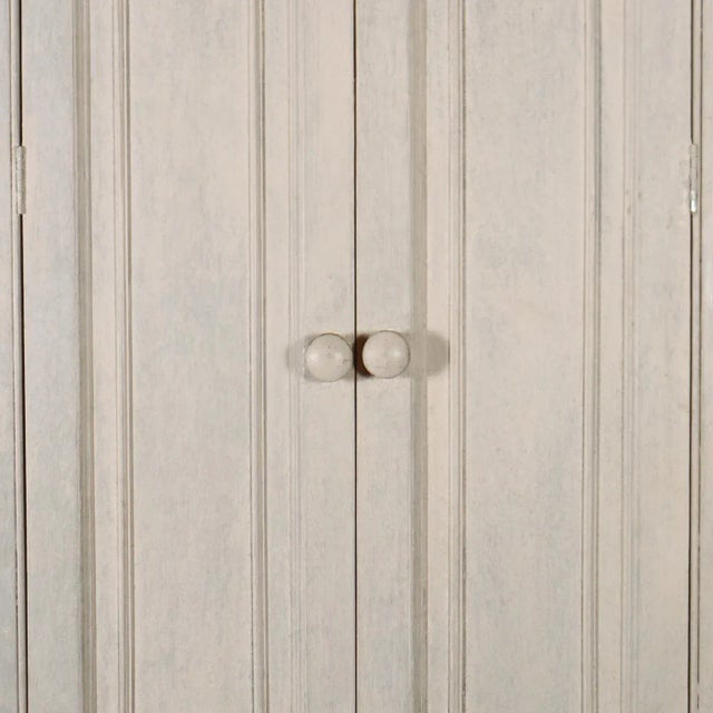 Painted Pine Linen Cupboard, 1890s For Sale - Image 6 of 9
