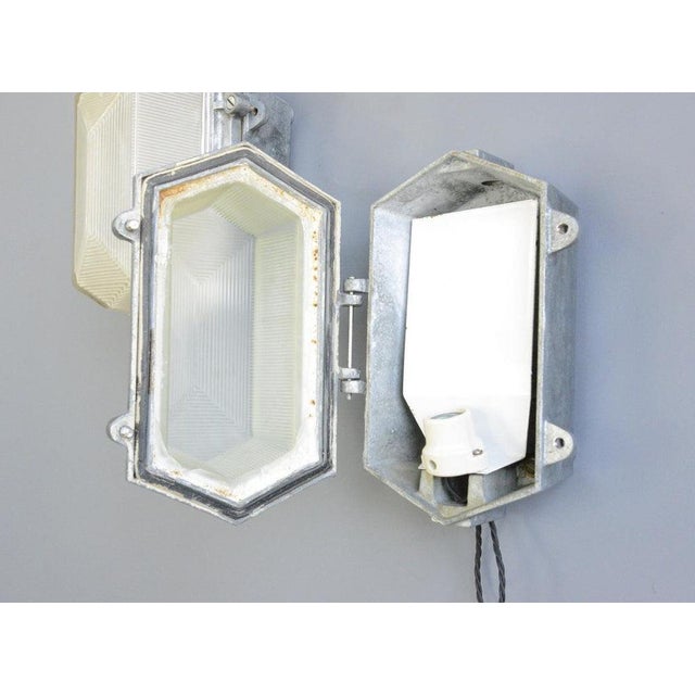 Industrial Bulkhead Lights by Maxlume, 1920s For Sale - Image 11 of 14