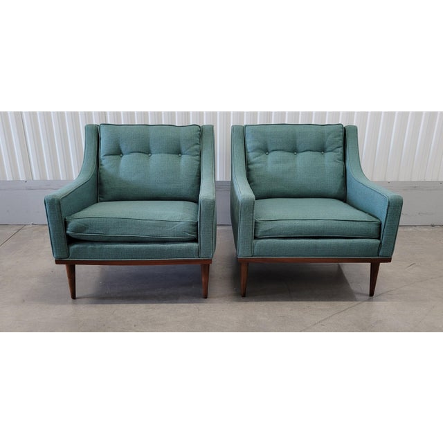 James Inc. Mid Century Milo Baughman Lounge Chairs- Pair For Sale - Image 4 of 18