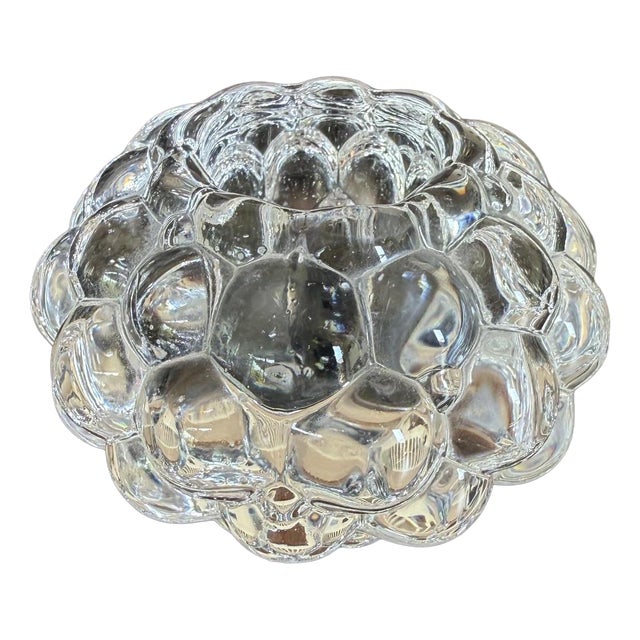 Vintage Crystal Candleholder by Orrefors, 1970s For Sale